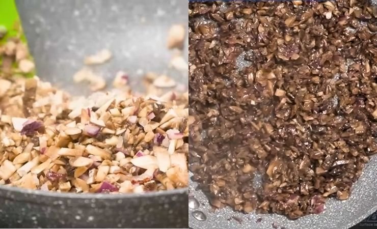 Cook Onions and Mushrooms