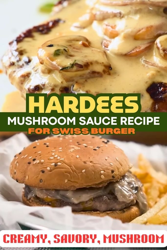 Hardees Mushroom Sauce for Swiss Burger
