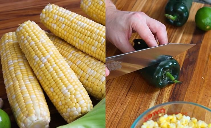 Prepare the Corn and Vegetables