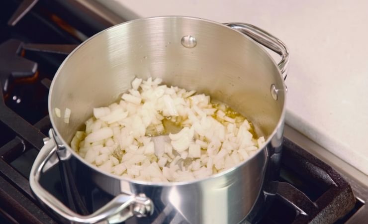 Cook the Onions and Brown the Meat