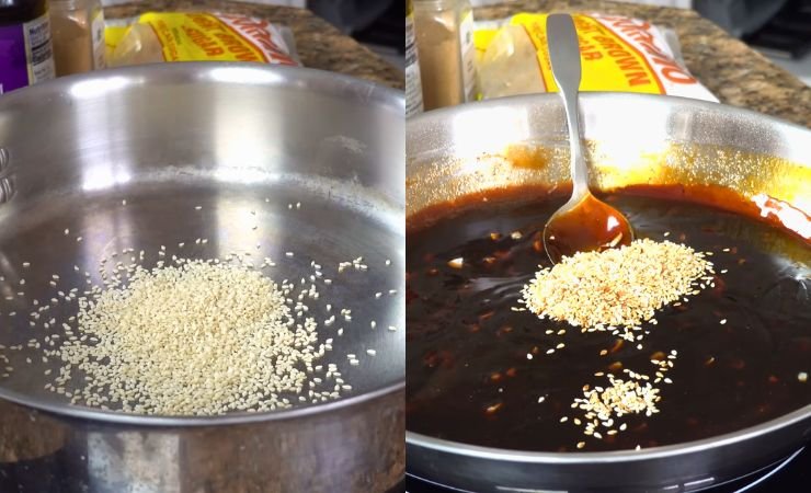 Toast the Sesame Seeds