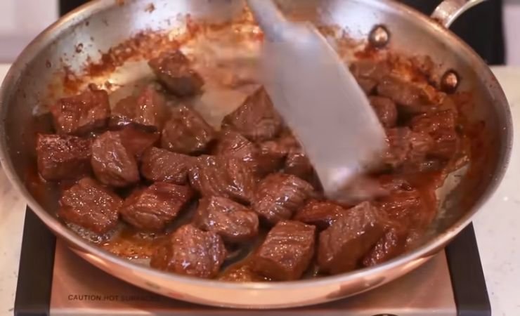 Add the Beef and simmer