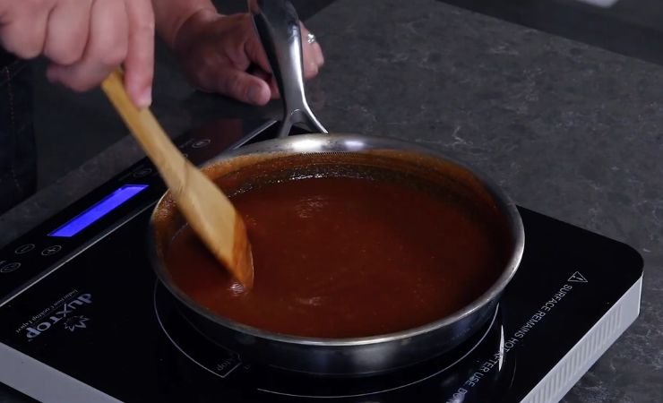 Simmer the sauce