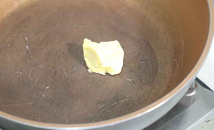 Warm the milk and butter