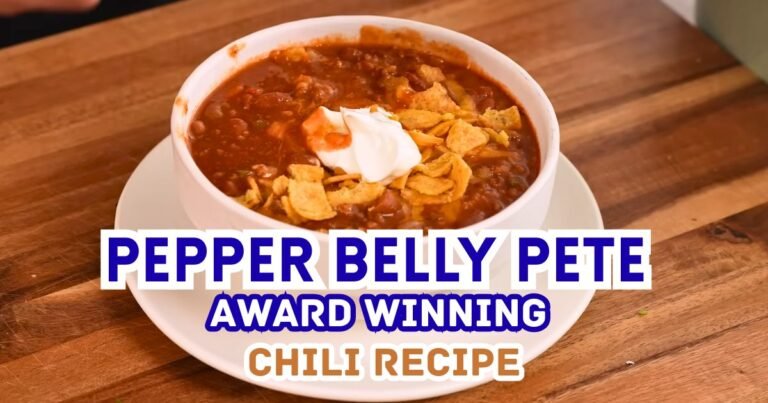 Pepper Belly Pete Award Winning Chili Recipe