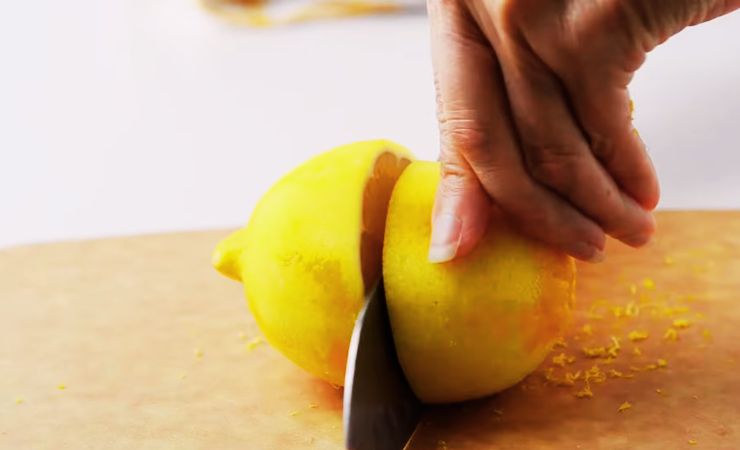 Zest the lemon