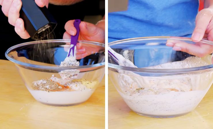 Add the Horseradish and Spices